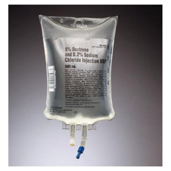 Dex 5/Sod Cl .2% IV Injection Solution Viaflex 500mL Strl Plstc Cntnr 24/CA